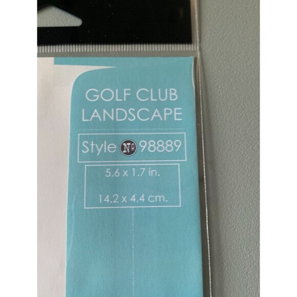 Memory Box Golf Club Landscape Steel Craft Die 5.6" x 1.7" - Picture 2 of 3